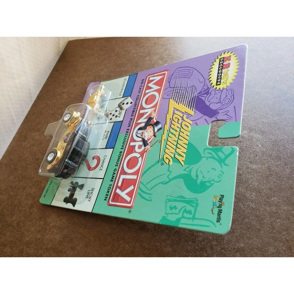 2000 Johnny Lightning VINTAGE MONOPOLY WILLYS Gold & Black KB Toys Exclusive 5SP